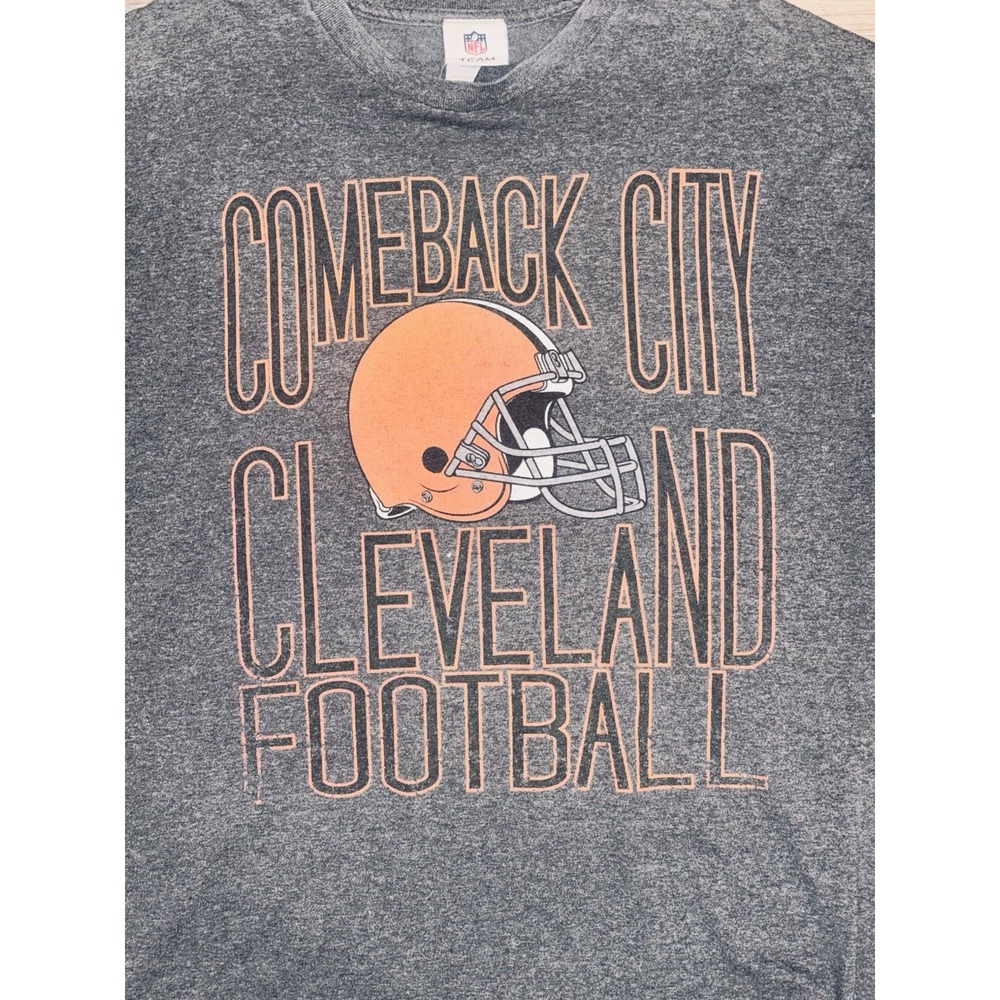 NFL Team Apparel Cleveland Browns Comeback City Dark Brown Tee-shirt Adult 2XL - Picture 5 of 10